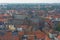 Aerial view of Saint Joseph church and surroundings in Ghent