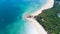 Aerial view of Saint Pierre point in La plage des Dames, Noirmoutier island