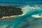 Aerial view of Sainte Marie island, Madagascar