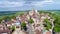 Aerial View of Sainte Marie Madeleine Basilica, Vezelay