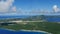 Aerial view of Saipan with the International Airport in view