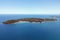 Aerial view of Sakatia island, near to Nosy be island,Madagaskar