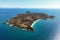 Aerial view of Sakatia island, near to Nosy be island,Madagaskar