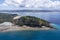 Aerial view of Sakatia island, near to Nosy be island,Madagaskar