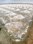 Aerial view of Salt farms in Phetchaburi province, Thailand