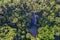 Aerial view from the Salto Cristal one of the most beautiful waterfalls in Paraguay