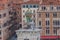 Aerial view of Salute Monument detail in the Punta della Dogana, Venice