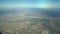 Aerial view of San Bernardino Mountains, view from window seat in an airplane