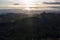 Aerial View of San Francisco Bay Area Near Sunset