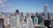 Aerial view of San Francisco city skyline on beautiful sunny clear day