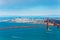 Aerial View San Francisco Golden Gate Bridge High