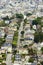 Aerial view of San Francisco hills