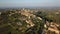 Aerial view of San Gimignano and its medieval old town with the famous towers