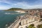 Aerial view of San Sebastian, Spain