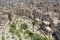 Aerial view of the Sanaa city, Sanaa, Yemen.