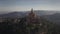 Aerial view of Sanctuary of the Madonna di San Luca basilica church in Bologna, Italy