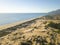 Aerial View Sand Dune Mountain Patara Beach