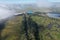 Aerial view of the sand extraction port on the banks of the Paraiba River in the Paraiba Valley, Sao Paulo, Brazil. 2023