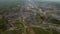 Aerial view of sand quarry, industrial extraction of sand in Bali.