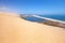 Aerial view on Sandwich harbour in Namibia