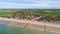 Aerial view of Sangatte beach, France