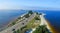 Aerial view of Sanibel Causeway, Florida