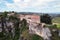 Aerial view of Santa Casilda shrine, La Bureba, Burgos province, Castile-Leon.