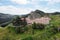 Aerial view of Santa Casilda shrine, La Bureba, Burgos province, Castile-Leon.