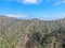 Aerial view Santa Catalina Island mountain peaks