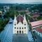 Aerial View of Santa Cruz Cathedral Basilica in Kochi India