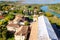 Aerial view of Santa Maria di Assunta cathedral on Torcello island