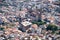 Aerial view of Santa Prisca church in Taxco, Mexico