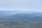 Aerial view of Sardis Lake and the Blue Ouachita Mountains in Oklahoma