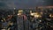 Aerial view of Sathorn and Saphan Taksin districts in Bangkok, Thailand