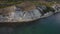 Aerial view of the scenic Cliffs on a sea coast.