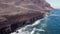 Aerial view of a scenic coastline landscape in el Hierro island, Canary Islands, Spain