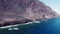 Aerial view of a scenic coastline landscape in el Hierro island, Canary Islands, Spain