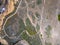 Aerial view of scenic moonstone boardwalk surrounded by greenery