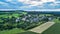 Aerial view of Schemmerhausen in the county of Reichshof in Germany
