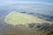 Aerial view from the Schleswig-Holstein Wadden Sea National Park