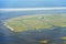 Aerial view from the Schleswig-Holstein Wadden Sea National Park