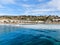 Aerial view of the scripps pier institute of oceanography, La Jolla, San Diego, California, USA.