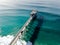 Aerial view of the scripps pier institute of oceanography, La Jolla, San Diego, California, USA.