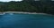 Aerial view of the sea and coastline of the beach in Phuket