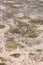 Aerial view of sea of sand inside Bromo Tengger Caldera