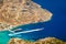 Aerial view of the seacoast of Sifnos island, Greece