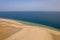 Aerial view of the Sealine Desert and Sand Dunes in Qatar