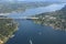 Aerial View of Seattle Bridge