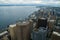 Aerial view of Seattle skyline and Elliot Bay