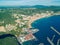 Aerial View of Sesimbra Town and Port